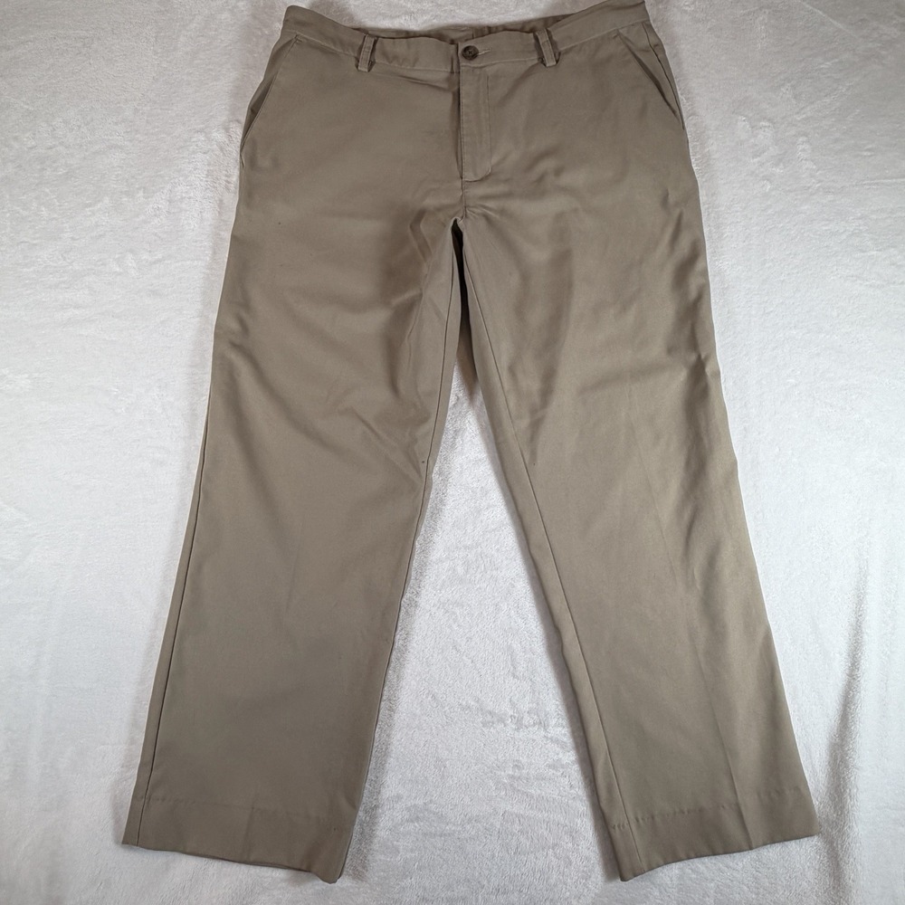 Adidas Pants Mens‎ 36x29 Beige Clima Lite Performance Tech Golf Chino